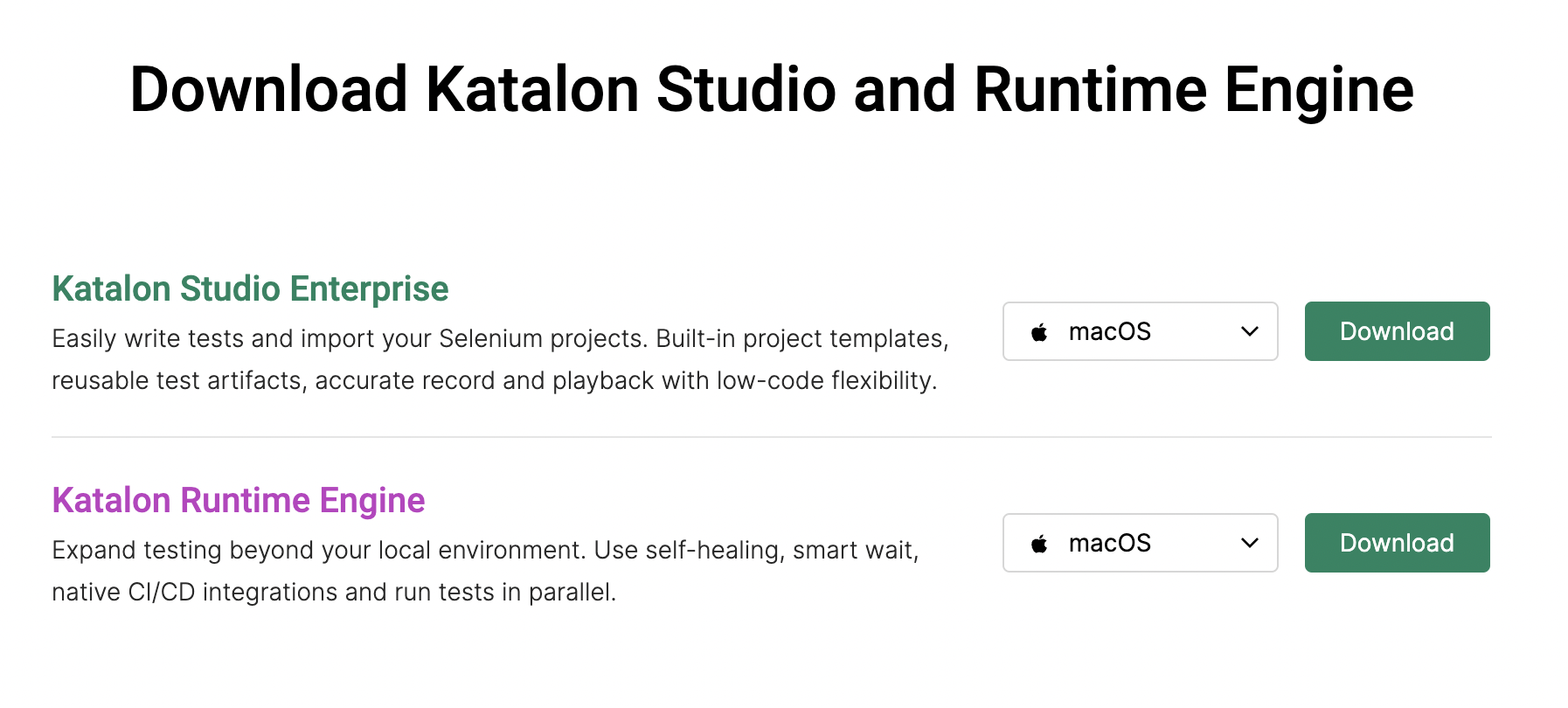 download location for KSE and KRE