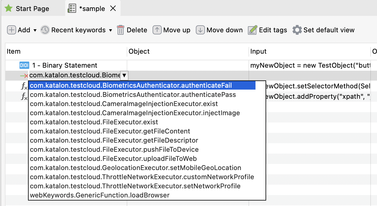 Add the CameraImageInjectionExecutor.injectImage keyword