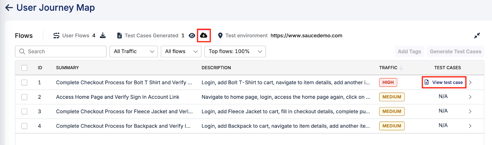Download zipped test case